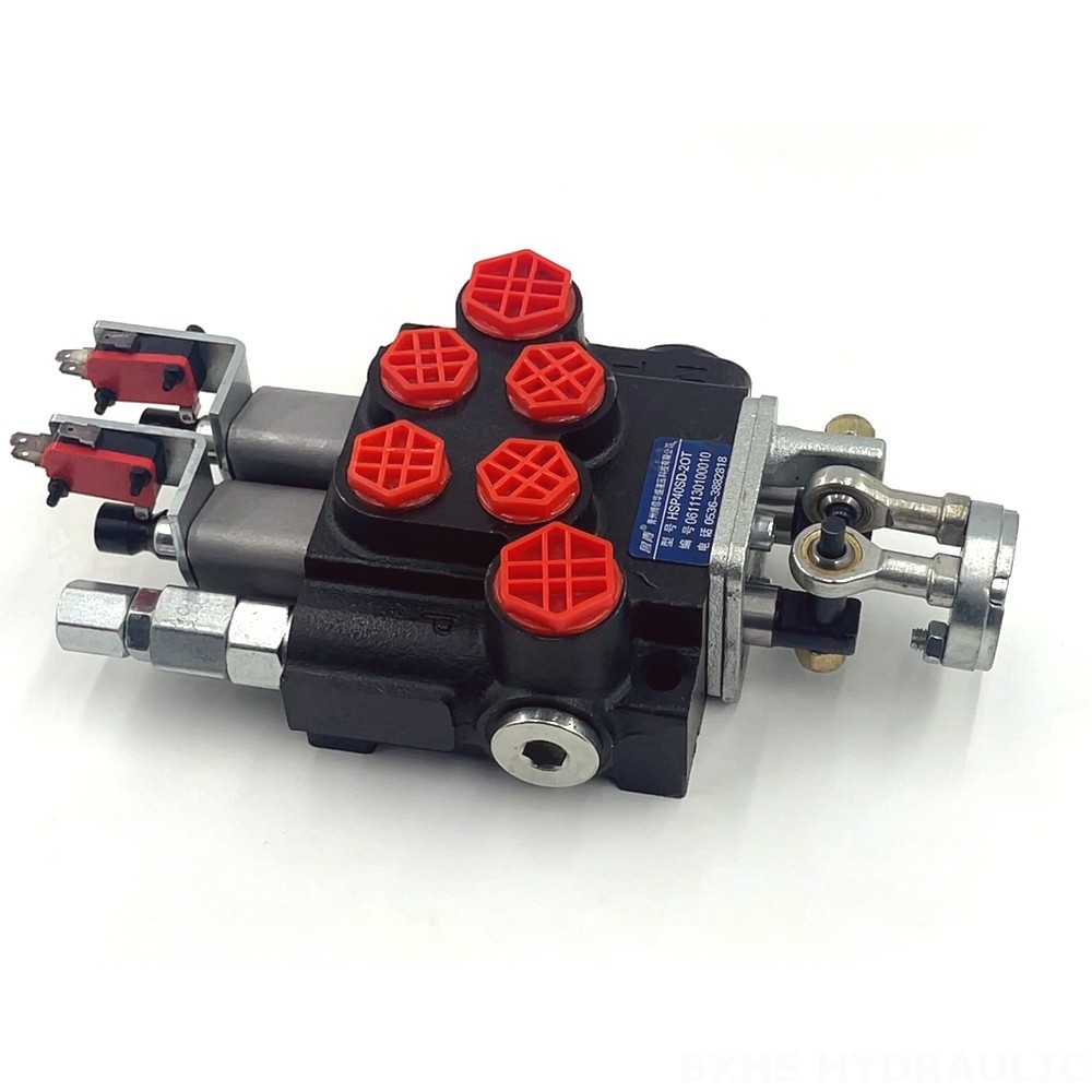 P40 Micro Switch Joystick 2 Spool Monoblock Directional Valve detail image
