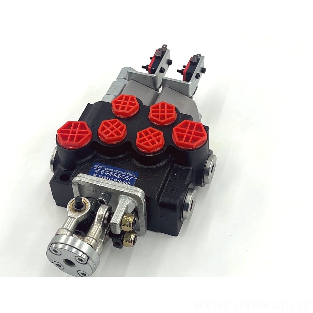 P40 Micro Switch Joystick 2 Spool Monoblock Directional Valve detail image