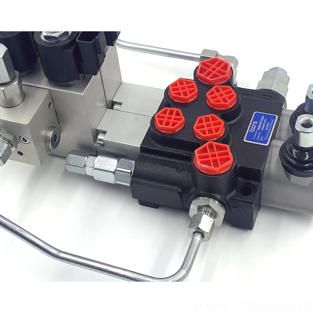 P40 Electro-hydraulic 2 Spool Monoblock Directional Valve detail image