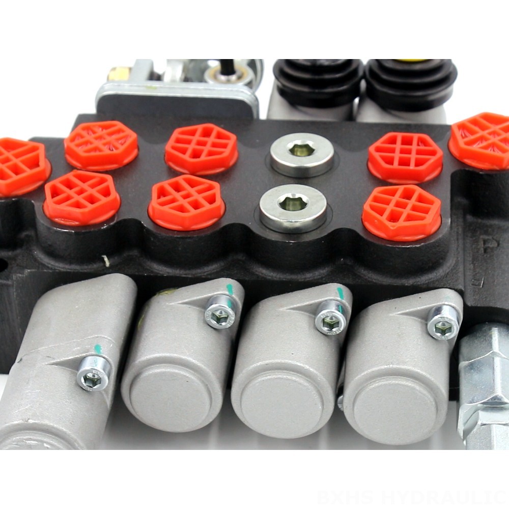 P40 Manual and Joystick 4 Spool Monoblock Directional Valve detail image