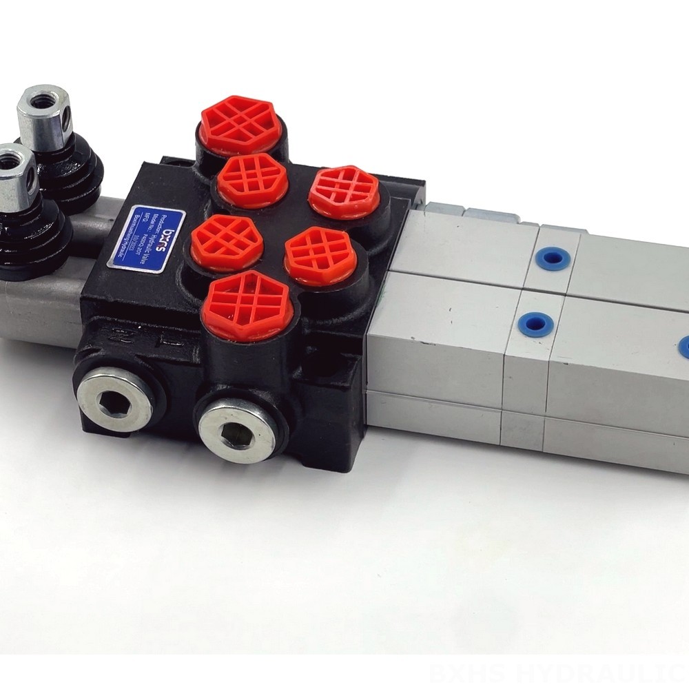 P40 Pneumatic 2 Spool Monoblock Directional Valve detail image