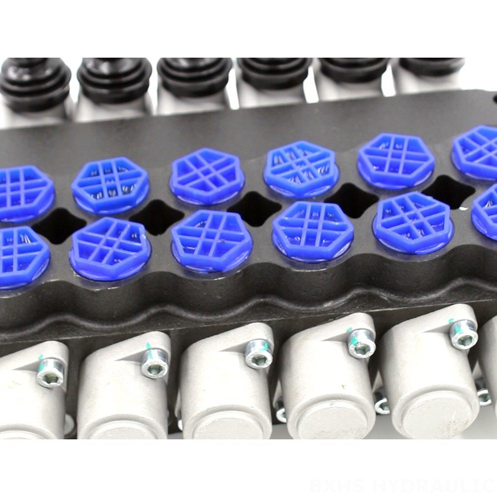P80-AQF-G12-G34-OT Manual 6 Spool Monoblock Directional Valve detail image