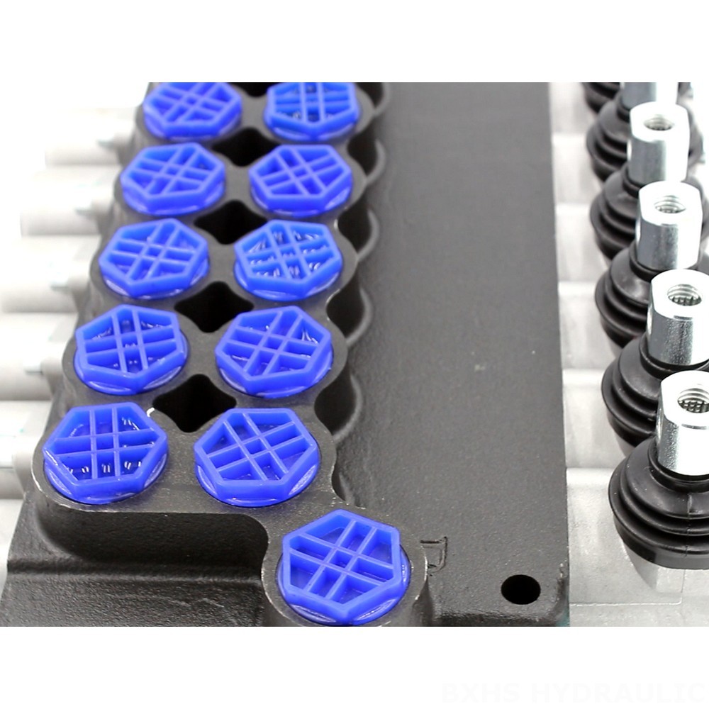 P80-AQF-G12-G34-OT Manual 6 Spool Monoblock Directional Valve detail image