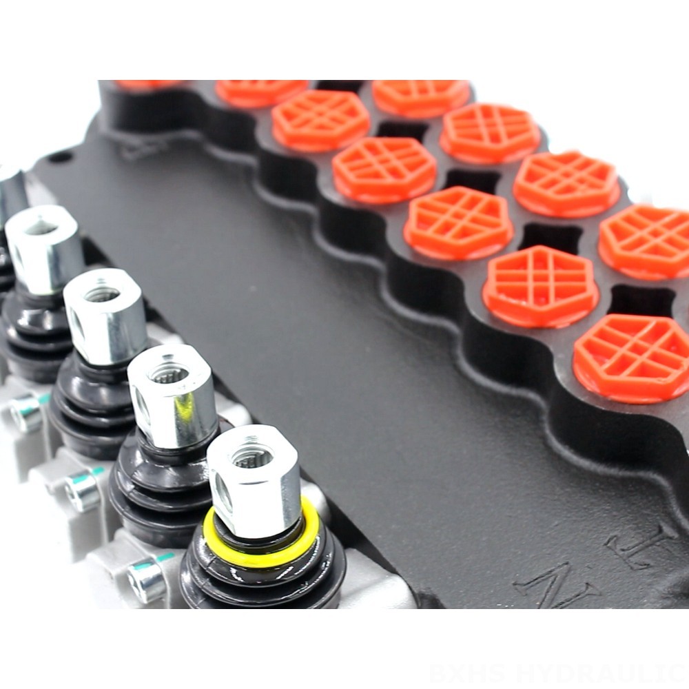 P80-G12-G34 Manual 6 Spool Monoblock Directional Valve detail image