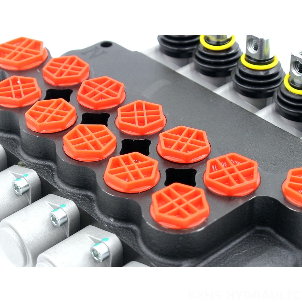 P80-G12-G38-OW Manual 5 Spool Monoblock Directional Valve detail image
