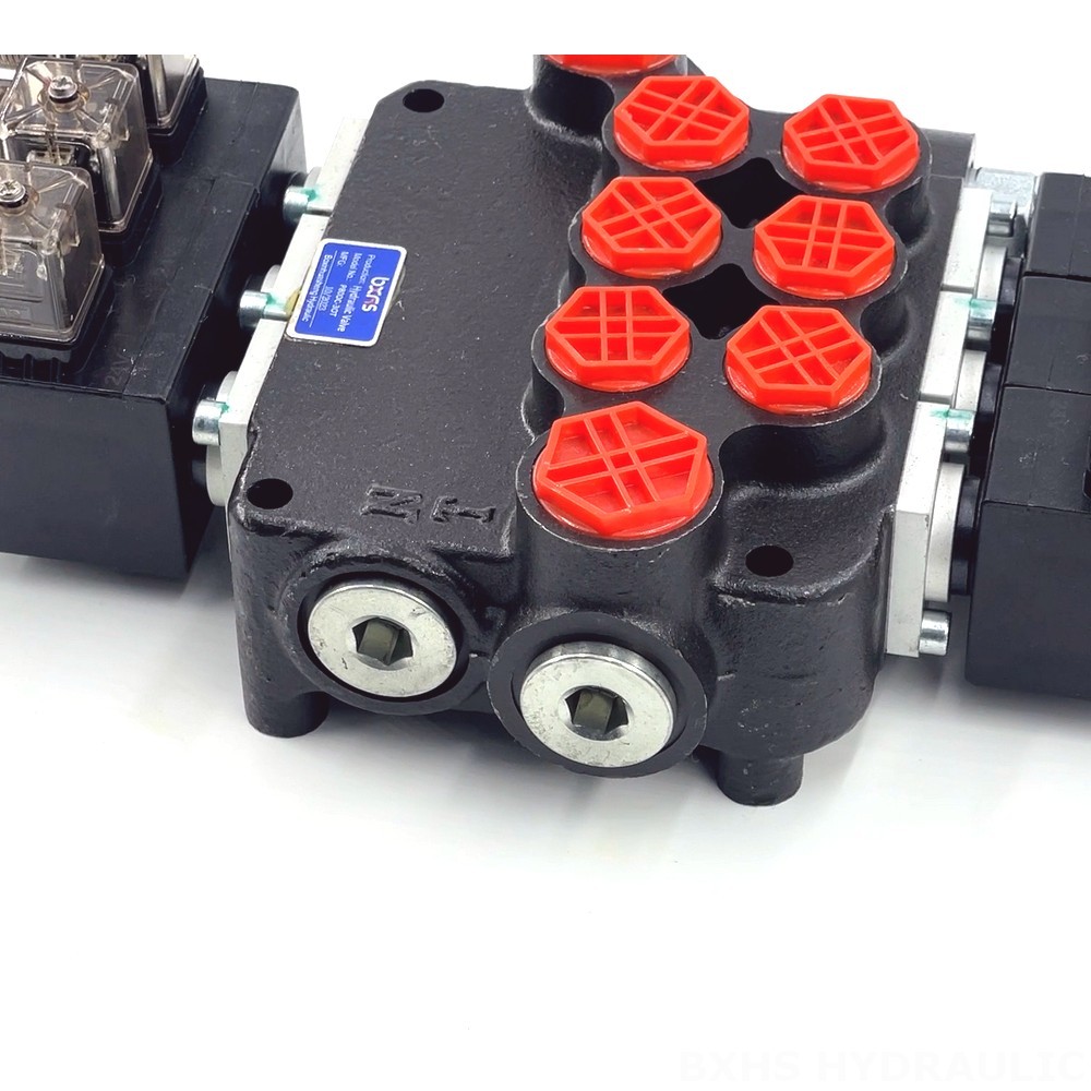 P80 Solenoid 3 Spool Monoblock Directional Valve detail image