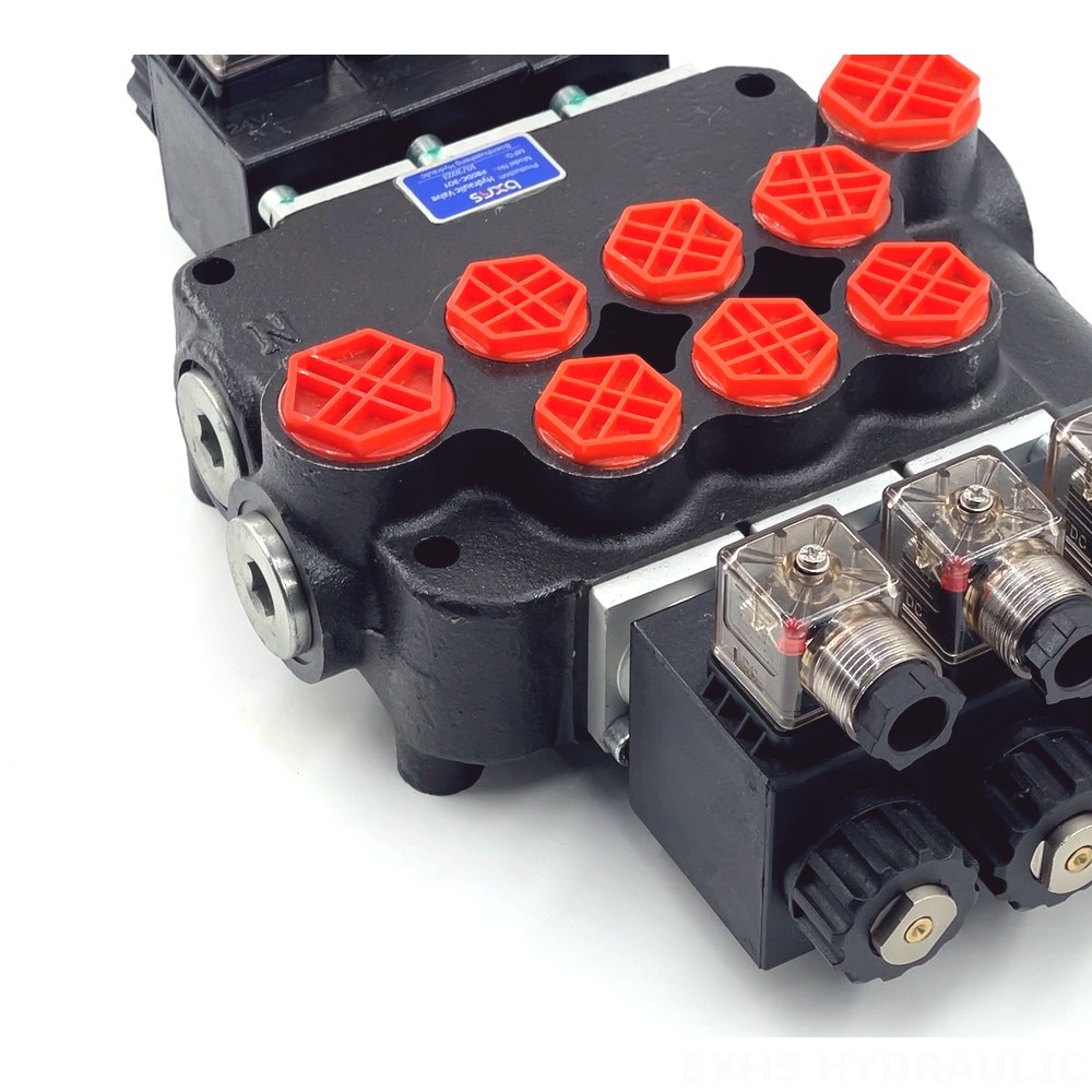 P80 Solenoid 3 Spool Monoblock Directional Valve detail image